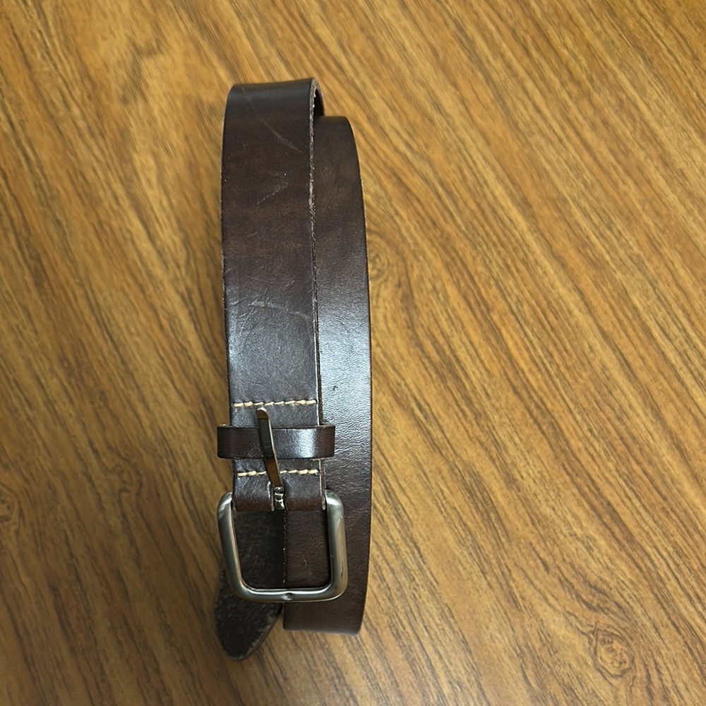 Brooks Brothers 346 ,Brown genuine, Leather Men's Belt